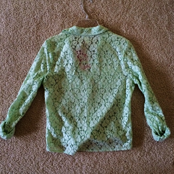 Lace Button Up Top - Picture 2 of 2