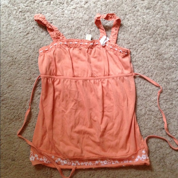 Light orange tank top