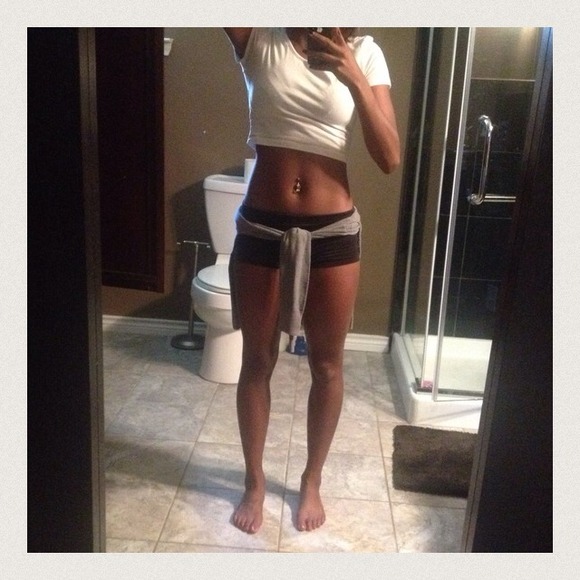 White crop top