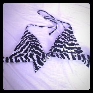 VS  zebra B&W padded bikini top
