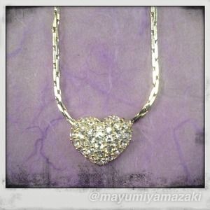 NWT Swarovski Crystal Heart Pendant Necklace