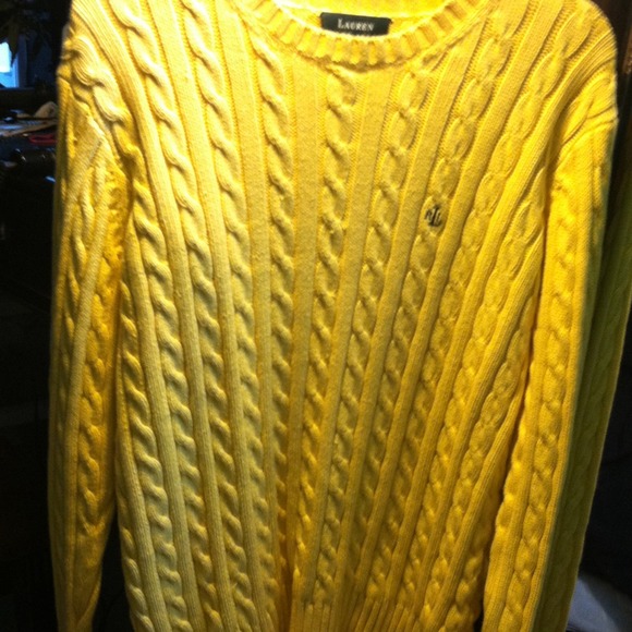 Ralph Lauren Yellow Sweater!