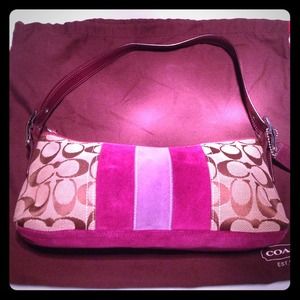 Vintage purple coach bag