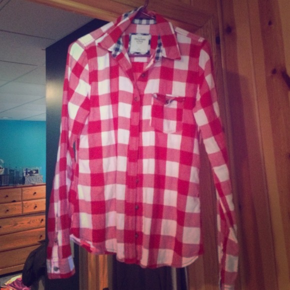 youth large Abercrombie and Fitch flannel