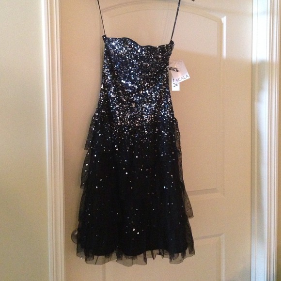 Black Sequin Cocktail dress