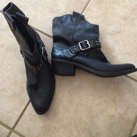 Never used studded cowboyish boots