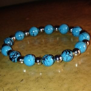 Aqua handmade bracelet