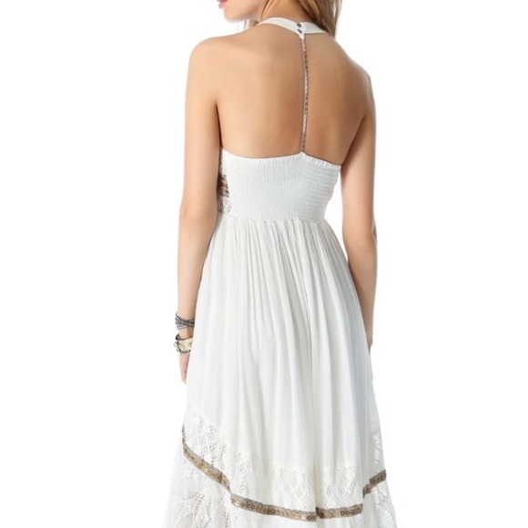 Free people Indian high low dress white small - Picture 4 of 4