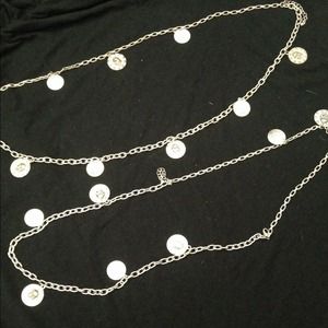 2 silver tone necklaces/belts Sale!!
