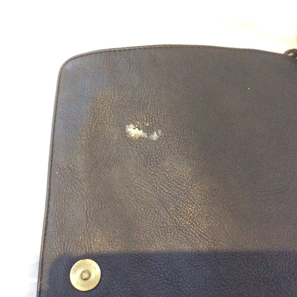 Black studded leather shoulder bag - Picture 3 of 4