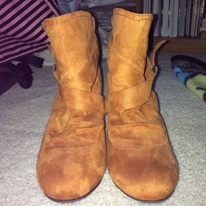 Cognac Booties