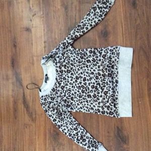 Leopard print sweater