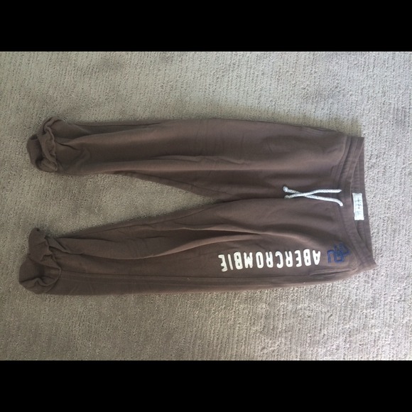 Abercrombie brown sweat pants