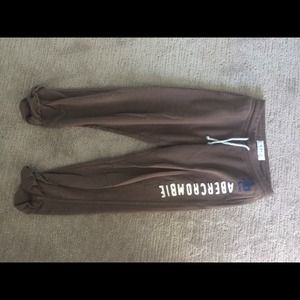 Abercrombie brown sweat pants
