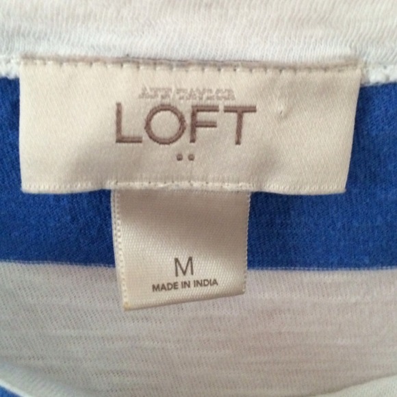 Ann Taylor LOFT Two-tone Striped Shirt - Picture 2 of 2