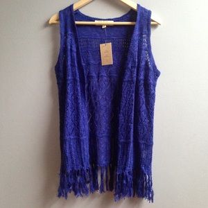 Crochet Vest with Fringe