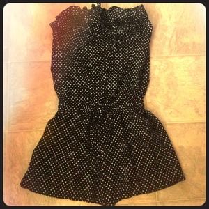 Romper : black white dots