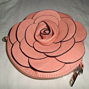 Pink Flower Pouch
