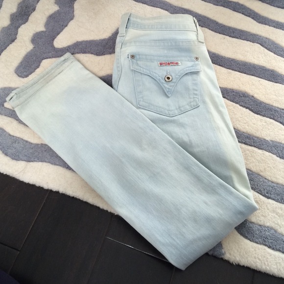 Hudson Jeans Denim - Hudson light wash straight leg jeans