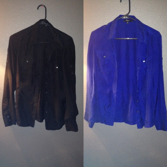 2 Silk Express Button Ups