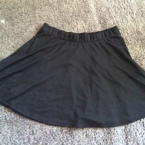 Black skater skirt