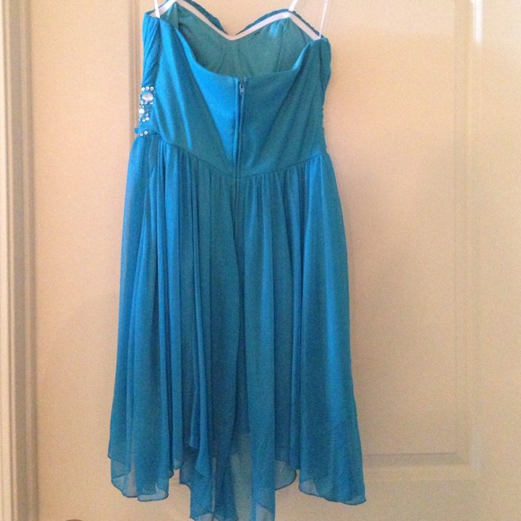 LIGHT BLUE COCKTAIL DRESS - Picture 3 of 3
