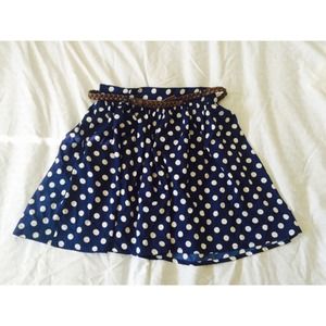 American Rag Polka Dotted Skater Skirt