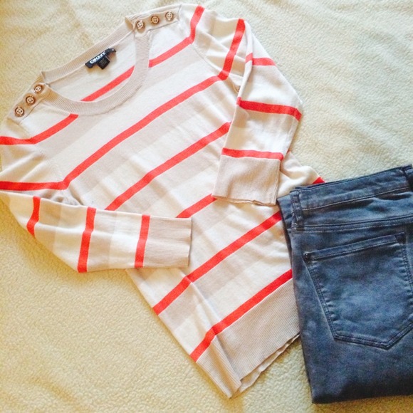 DKNY Striped Sweater