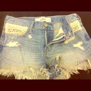 Hollister Cutt off denim shorts