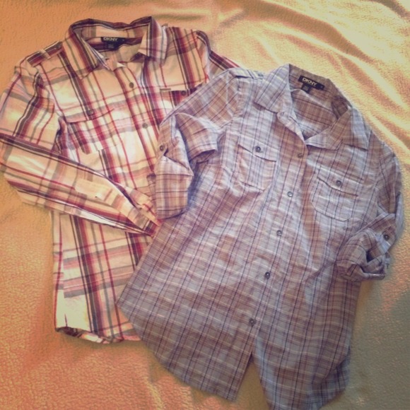 2 DKNY Camp Shirts