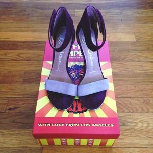 Jeffrey Campbell Maroon Ankle Straps