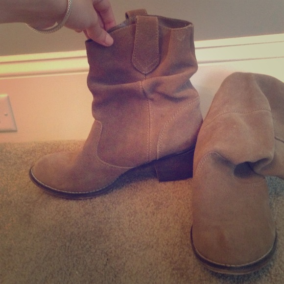 Steve Madden Brown Suede Cowboy Boots