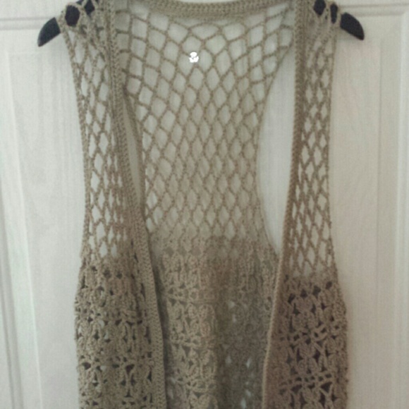 Crocheted Brown Vest