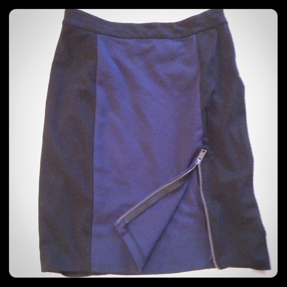 DKNYC Color Block Pencil Skirt