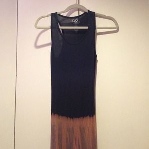 GO Couture Tie-Dye knit maxi dress