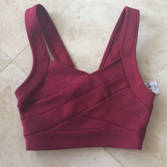 LF Tops - LF Burgundy Top New