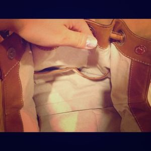 Additional in side pics of MK Cognac Bag