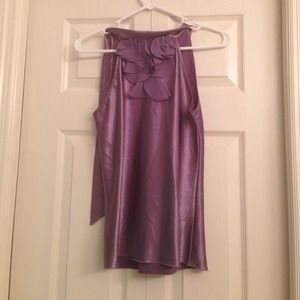Lilac silk purple blouse