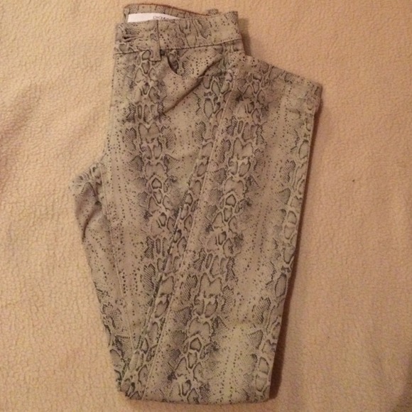 DKNY Snake Print Jeans
