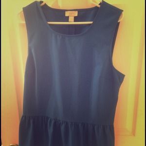 Blue Peplum top
