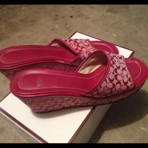 ✂️PRICE CUT!! Coach Wedge Sandals