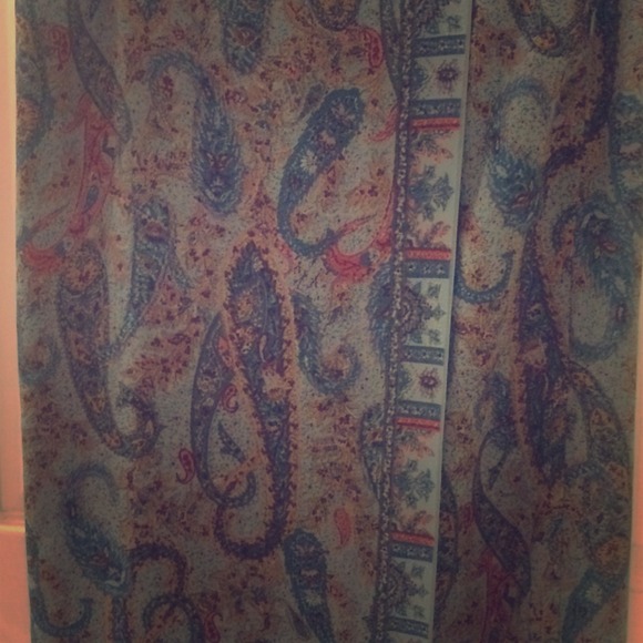 Paisley wrap skirt
