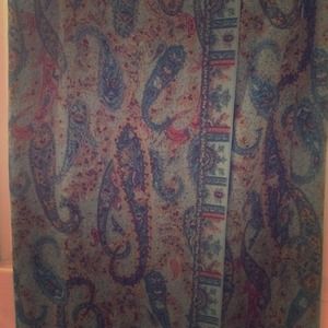 Paisley wrap skirt