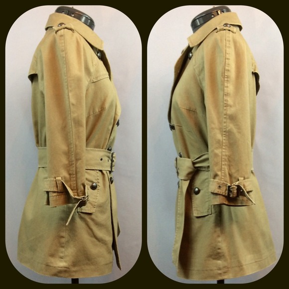 Free People 💕Double Breasted Short Trench Coat💕 - Picture 3 of 4