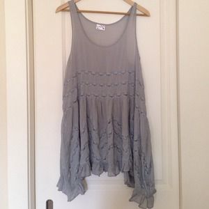 💥 Sold**Free People Light Blue Trapeze Slip/Dress