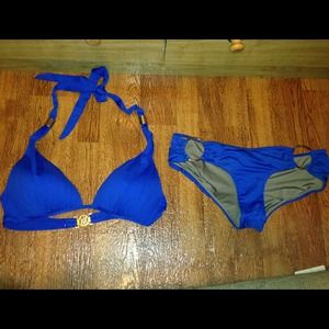 VS Forever Sexy Ruched Halter and Bottoms