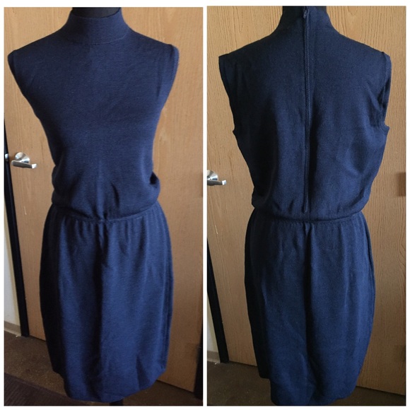 St. John Dresses & Skirts - 🎉HP🎉 St. John Collection Navy Blue Midi Dress