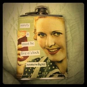 Anne Taintor stainless steel 4 oz flask