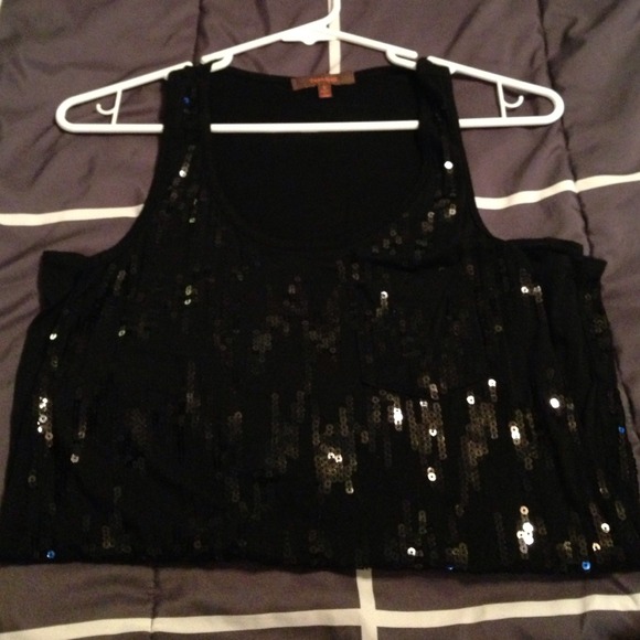 Black sparkled blouse - Picture 2 of 2