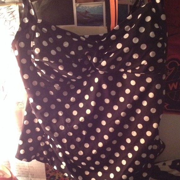 Black and white Tankini